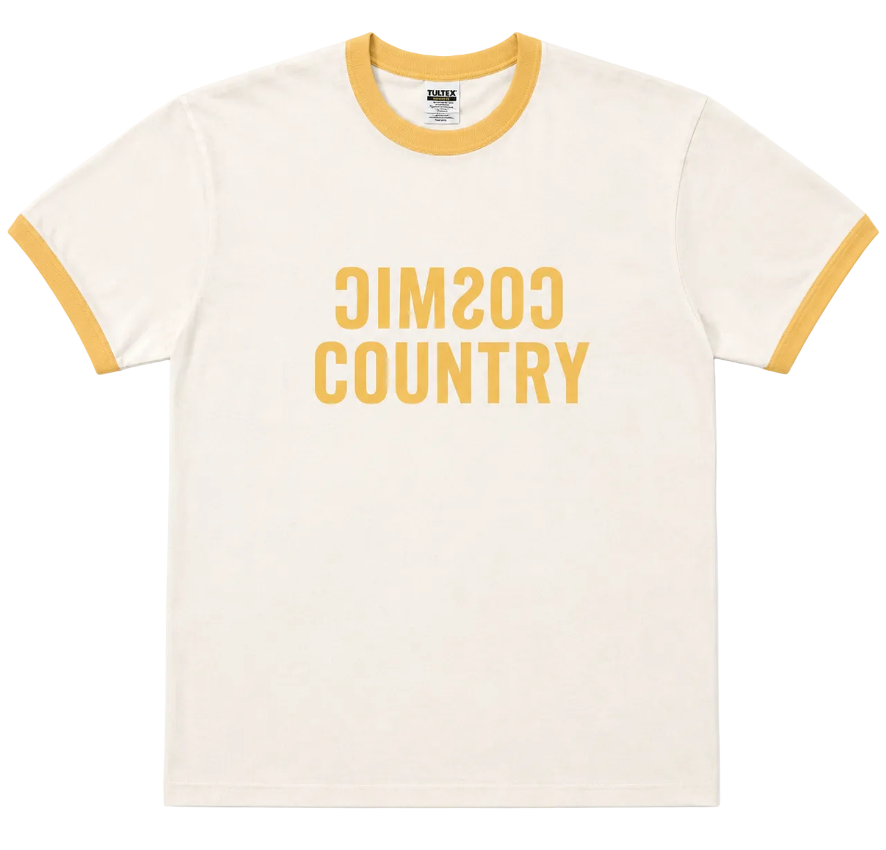 Cosmic Country 2026 Mellow Yellow Reflected Ringer Tee