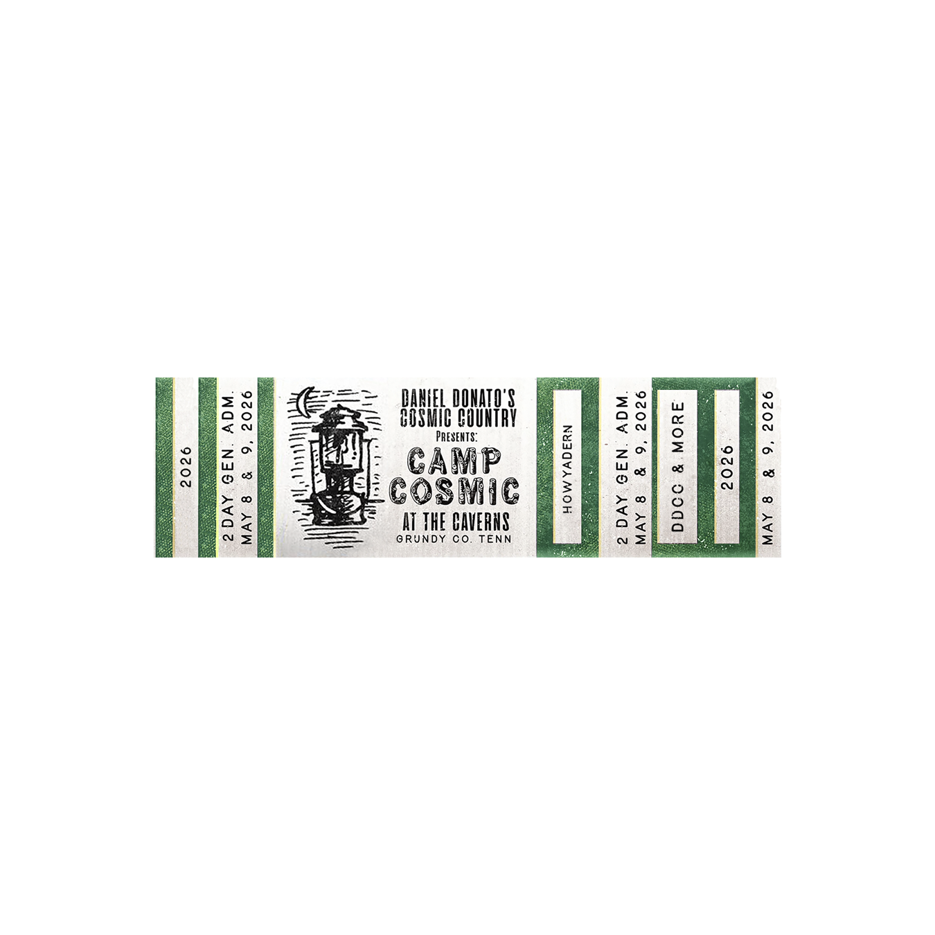 Camp Cosmic 2026 Two Day Ticket Magnet Replica Limited Edition