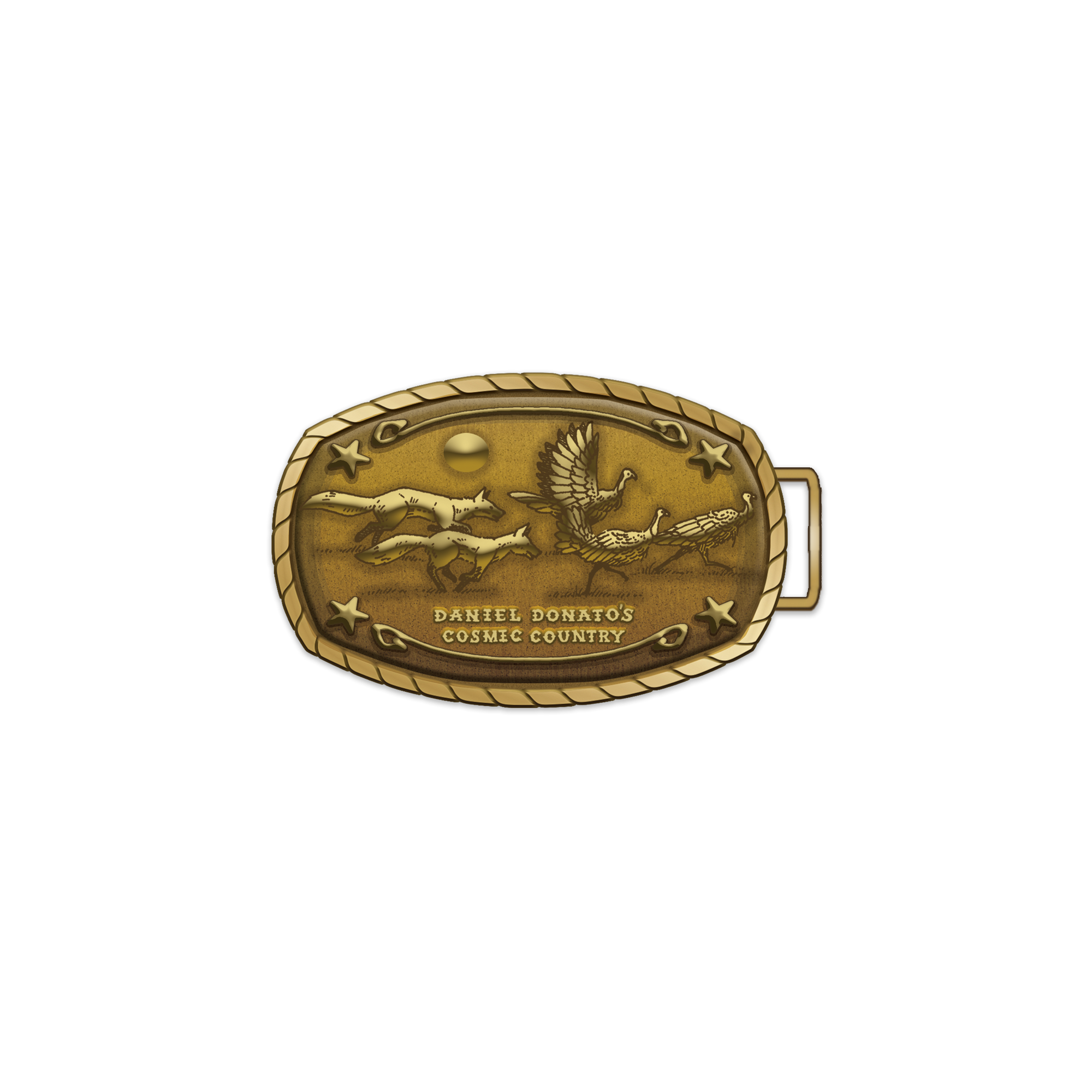 Die-Struck Brass Belt Buckle