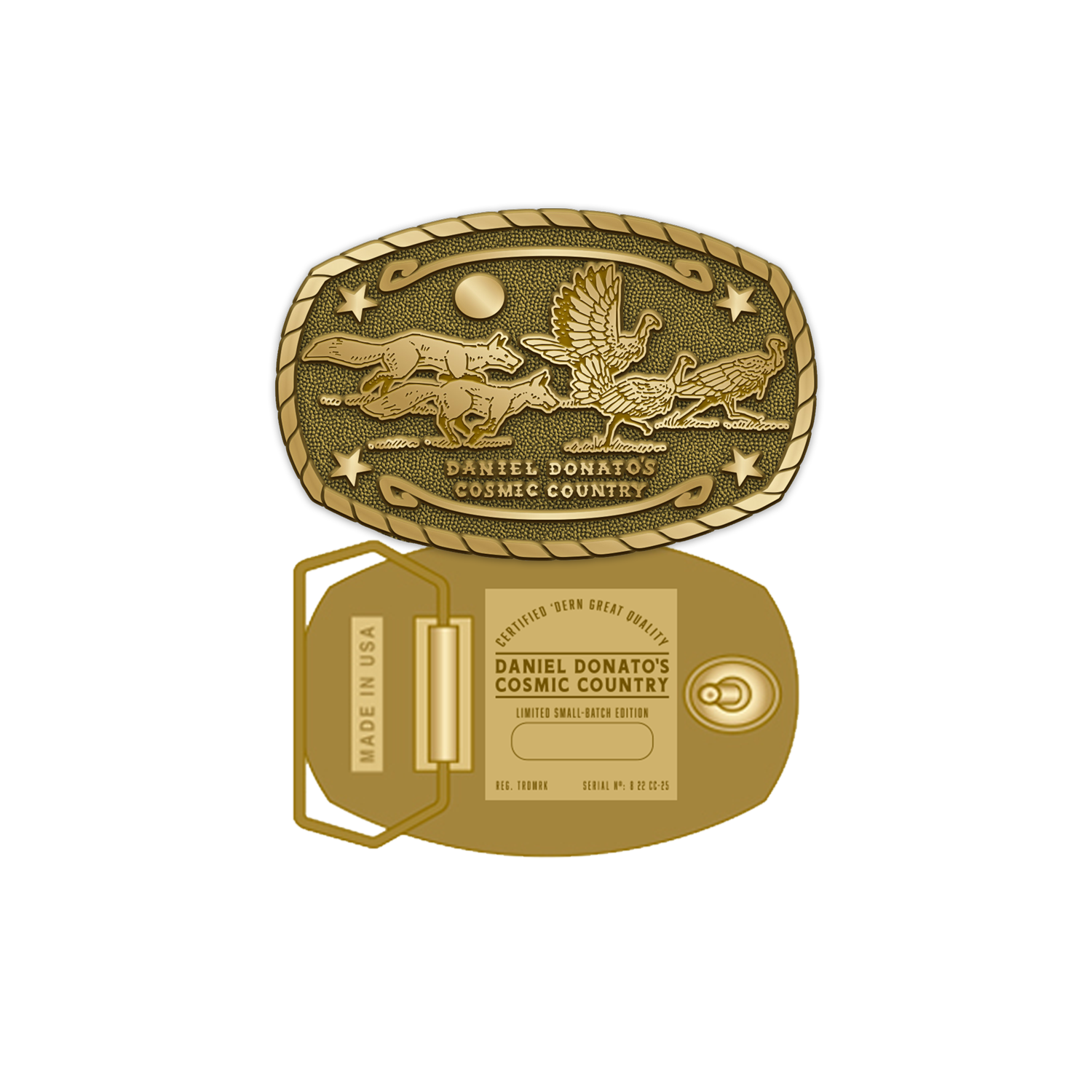 Die-Struck Brass Belt Buckle