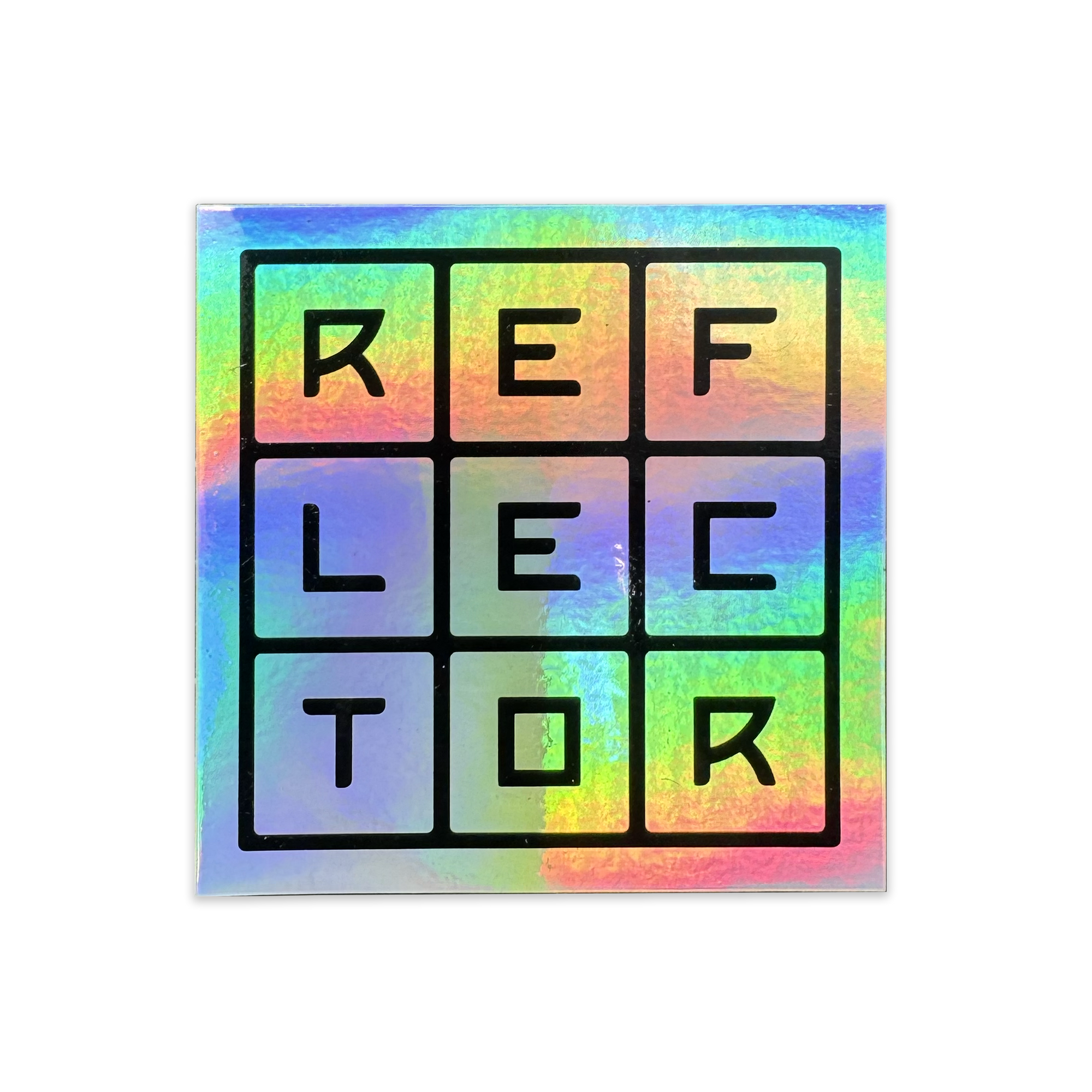 Reflector Letters Sticker