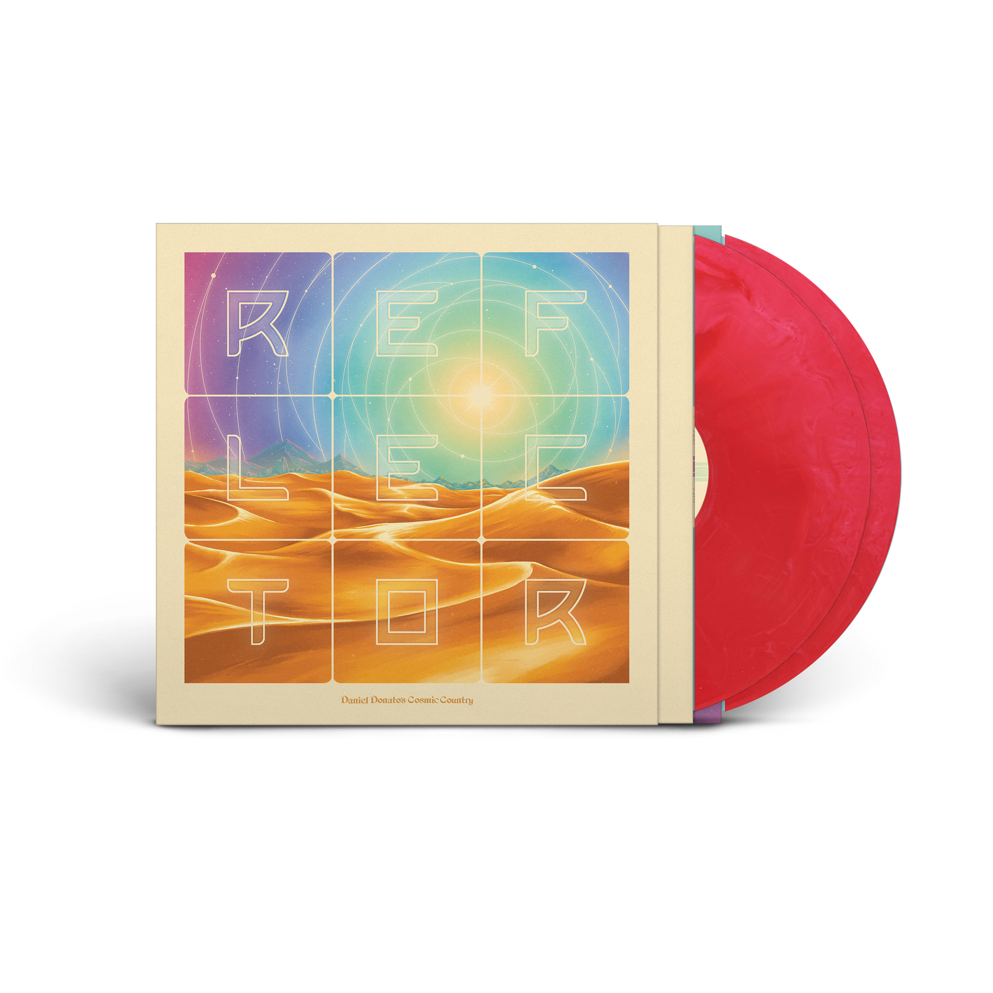 Reflector Vinyl | Red-Pink Handpour