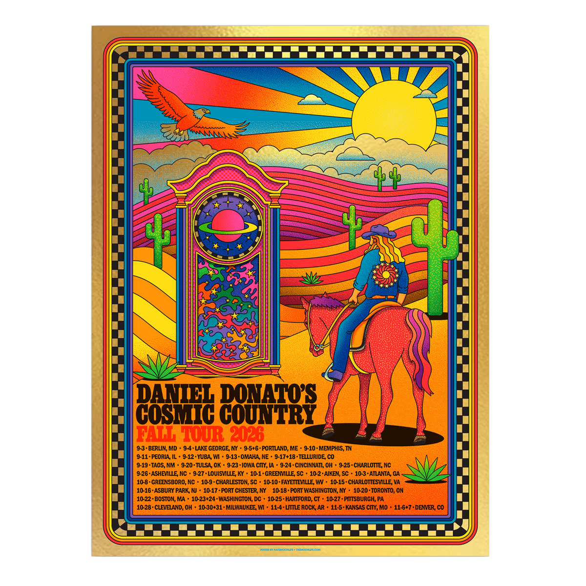 Fall '26 Tour Poster Gold Foil