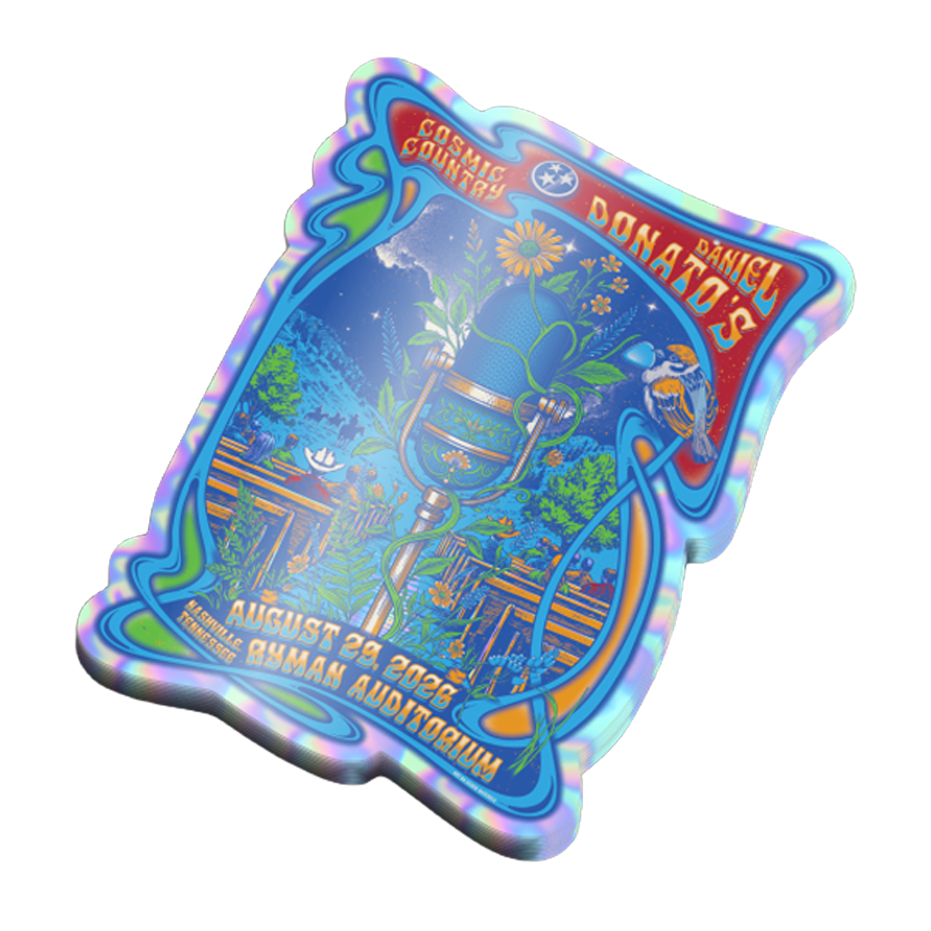 Ryman 2026 Night 2 Mini Foil Poster Sticker