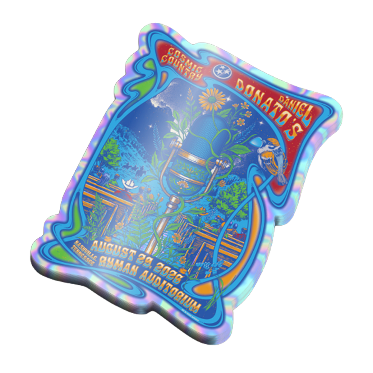 Ryman 2026 Night 2 Mini Foil Poster Sticker