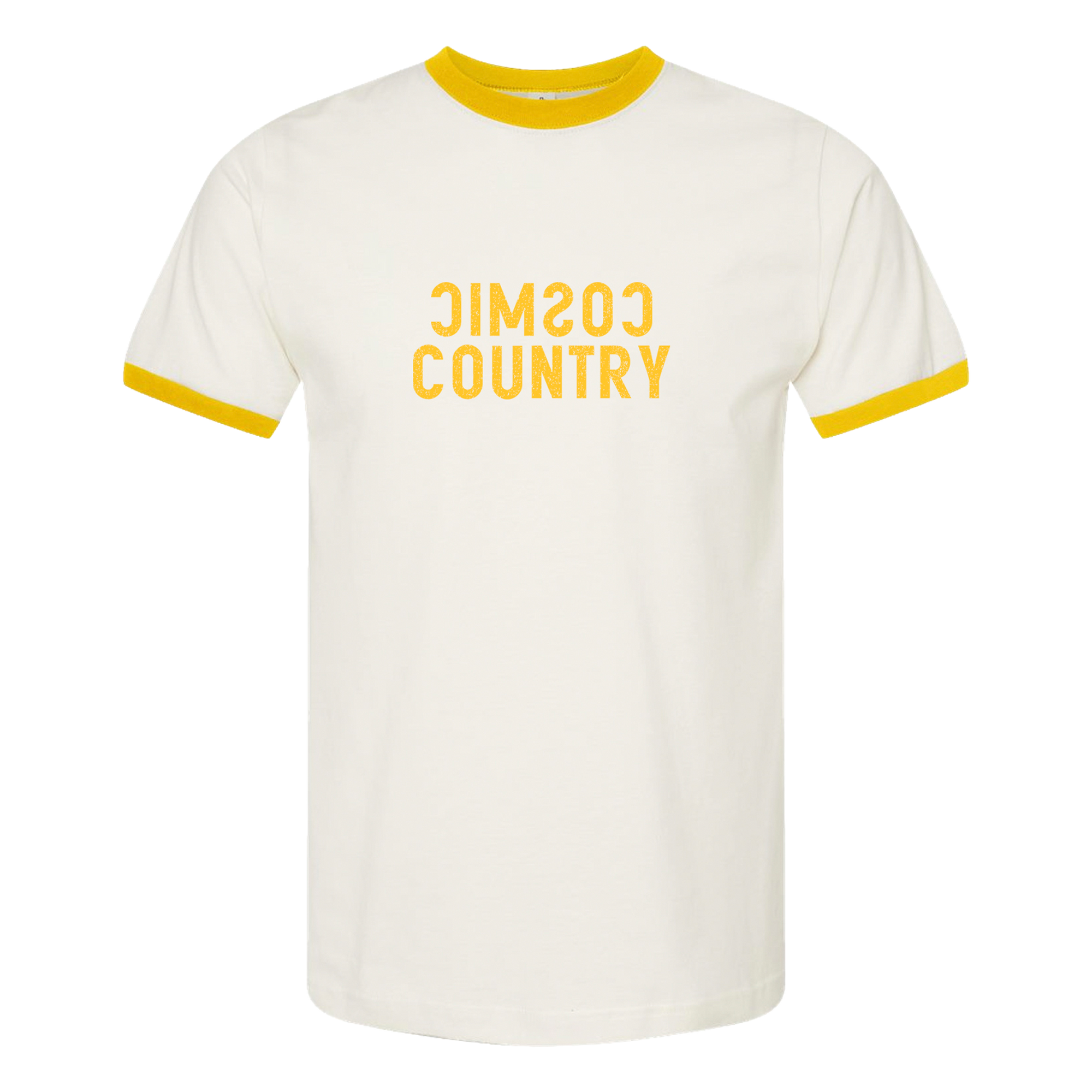 Cosmic Country 2026 Mellow Yellow Reflected Ringer Tee